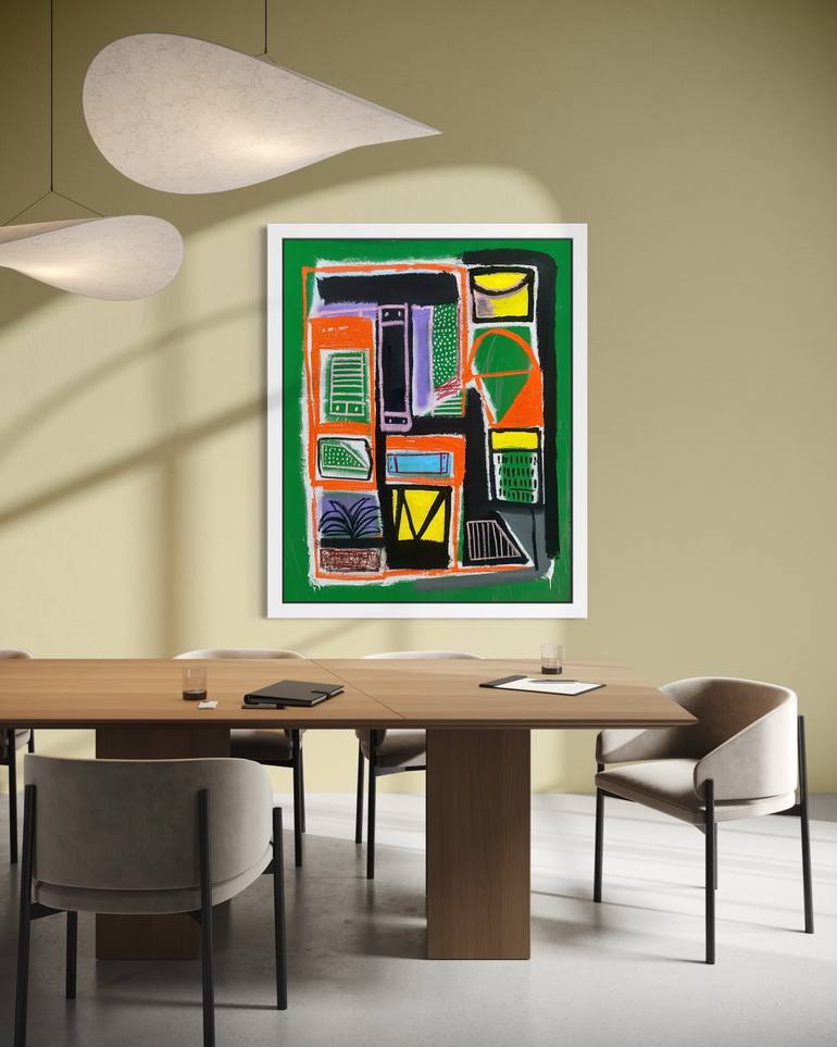 Original Abstract Expressionism Abstract Painting by Robert Langley