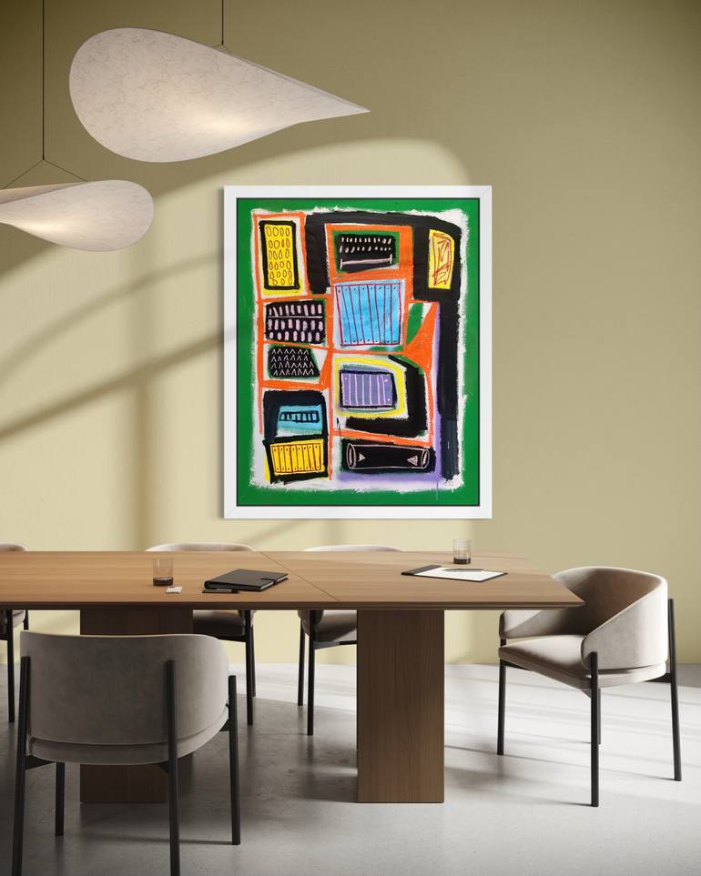 Original Abstract Expressionism Abstract Painting by Robert Langley