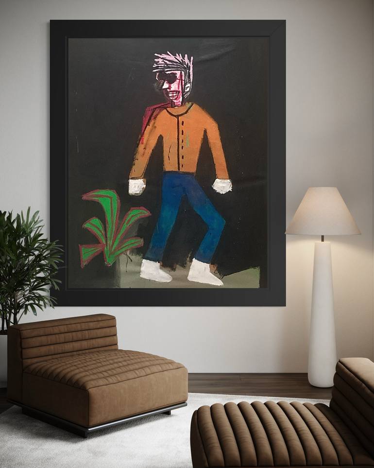 Original Figurative Abstract Painting by Robert Langley