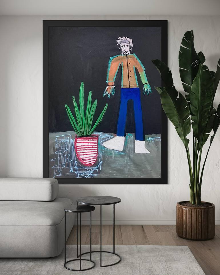 Original Figurative Abstract Painting by Robert Langley