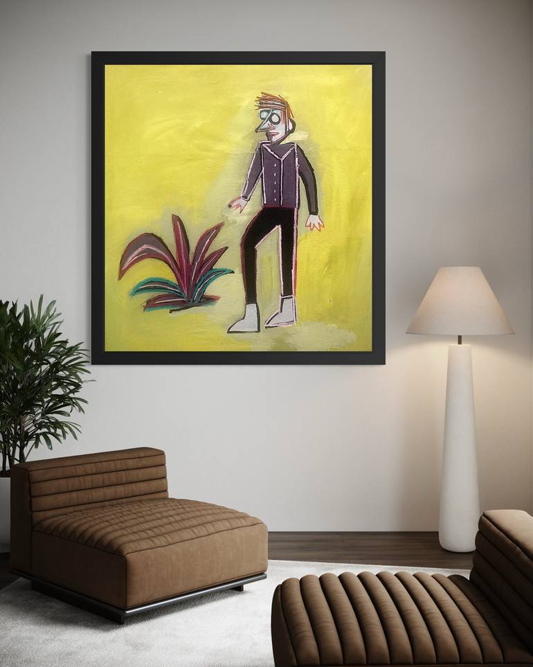 Original Figurative Abstract Painting by Robert Langley