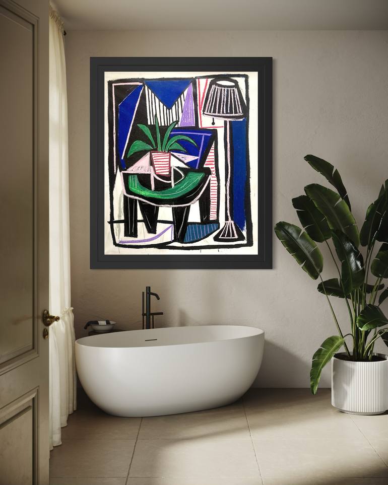 Original Abstract Painting by Robert Langley