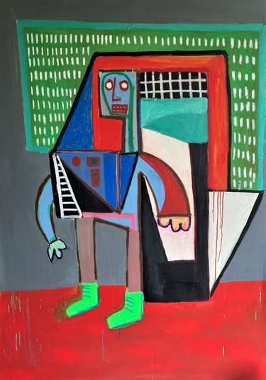 Original Figurative Abstract Paintings by Robert Langley