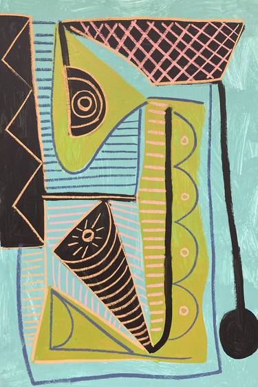Print of Cubism Abstract Paintings by Robert Langley