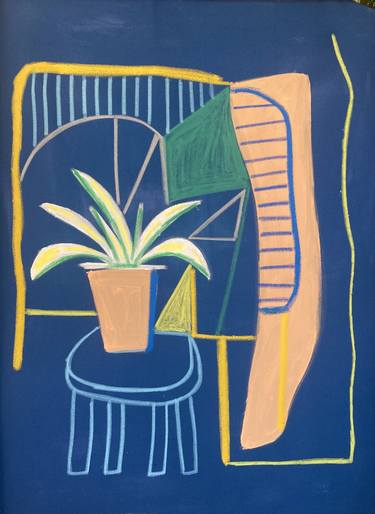 Blue Interior With Plant thumb