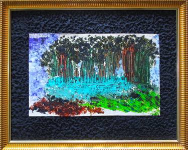 Original Abstract Painting by NANDKISHORE IYENGAR