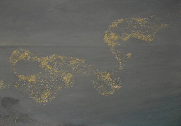 Original Abstract Aerial Painting by angus hampel