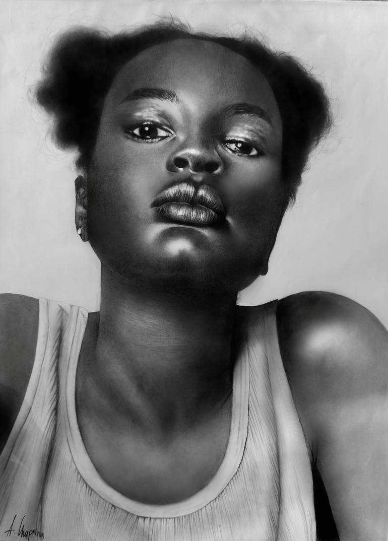 Black Beauty Drawing By Alina Chuprina Saatchi Art