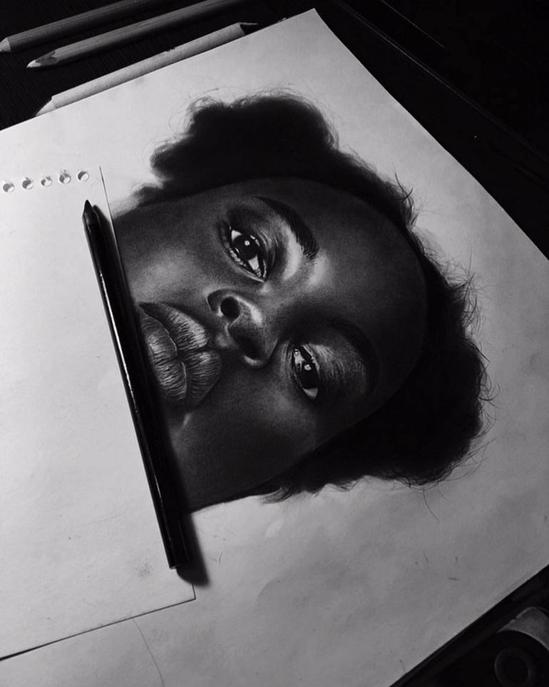 Original Illustration People Drawing by Alina Chuprina