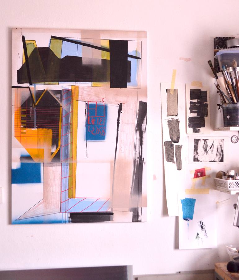 Original Modernism Abstract Painting by Natalia Kis