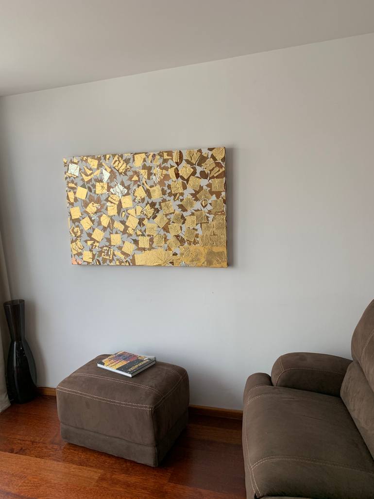 Original Abstract Expressionism Abstract Collage by Serge Zalivatski
