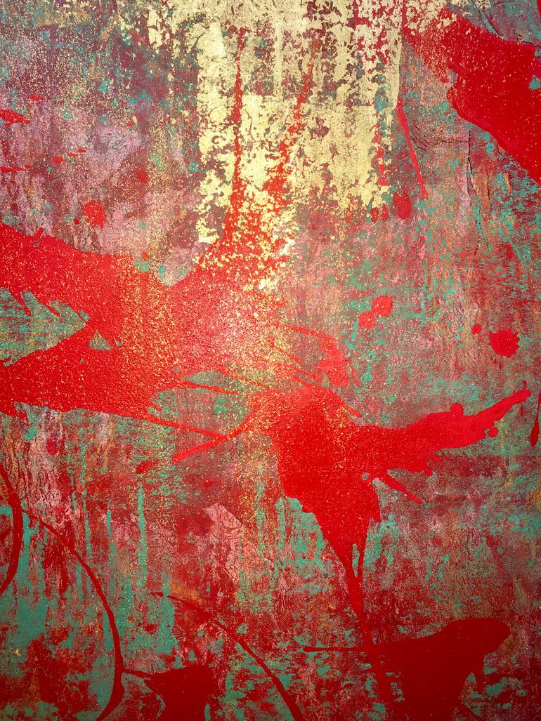 Original Abstract Expressionism Abstract Painting by Serge Zalivatski