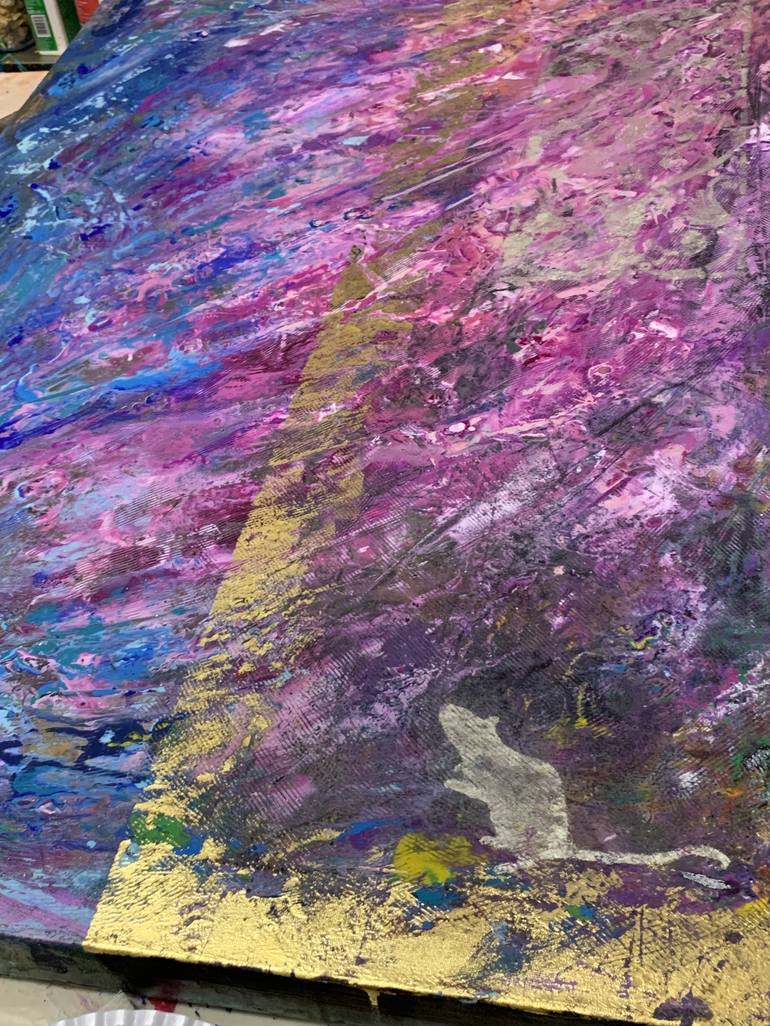 Original Abstract Expressionism Abstract Painting by Serge Zalivatski