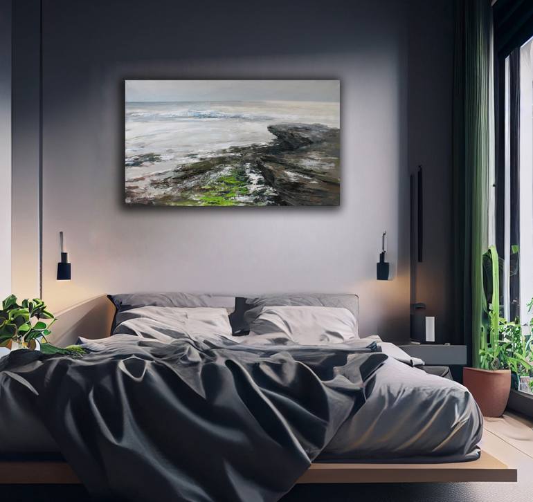 On the edge of the earth XXL Painting by Henadzi Havartsou