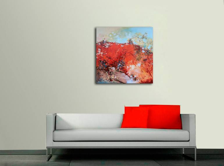 Original Abstract Expressionism Abstract Painting by Henadzi Havartsou