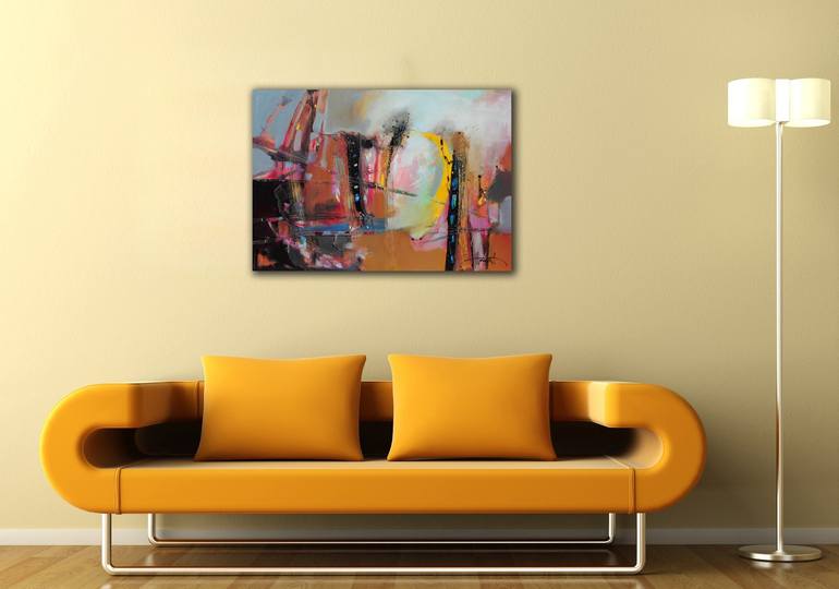 Original Abstract Expressionism Abstract Painting by Henadzi Havartsou