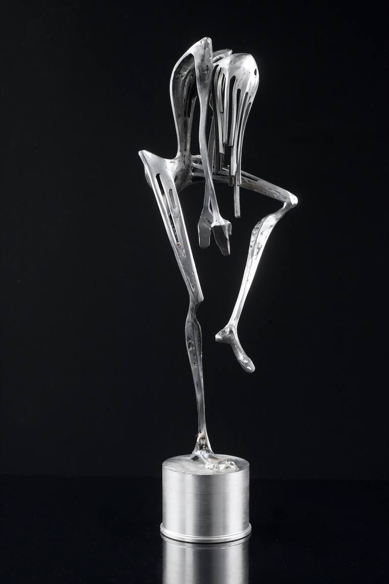 Original Abstract Performing Arts Sculpture by Claudio Bottero