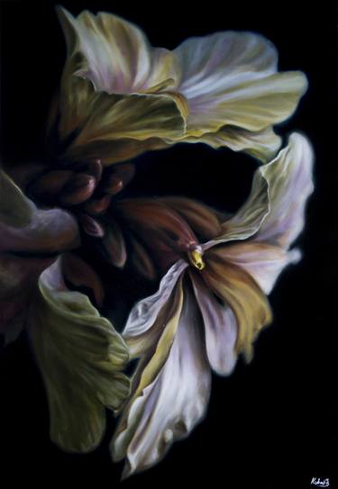 Print of Realism Floral Paintings by Anton Kubalik