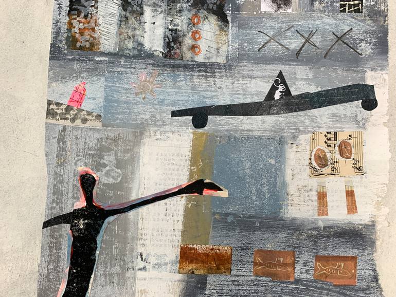 Original Abstract Expressionism Abstract Painting by Claudia Koenig - Koenigsfigurine