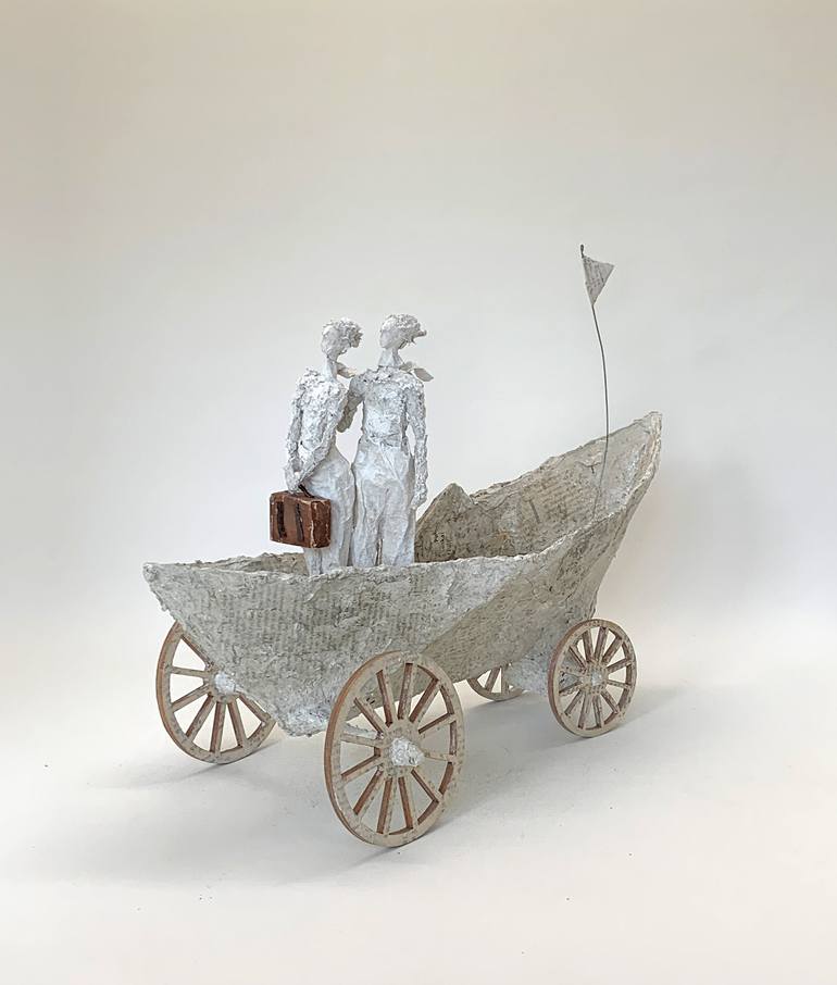 Original Contemporary Boat Sculpture by Claudia Koenig - koenigsfigurine