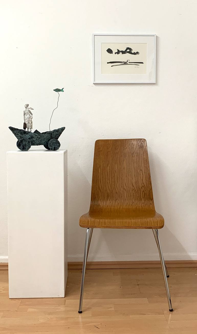 Original Expressionism Boat Sculpture by Claudia Koenig - koenigsfigurine