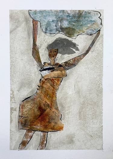 Original Abstract Women Painting by Claudia Koenig - Koenigsfigurine