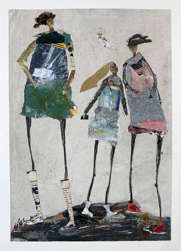 肉筆　mixed media　【抽象画】 Berry Marble Mixed Media Study 2c Print