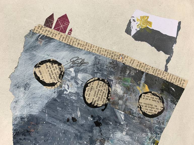 Original Abstract Boat Painting by Claudia Koenig - Koenigsfigurine