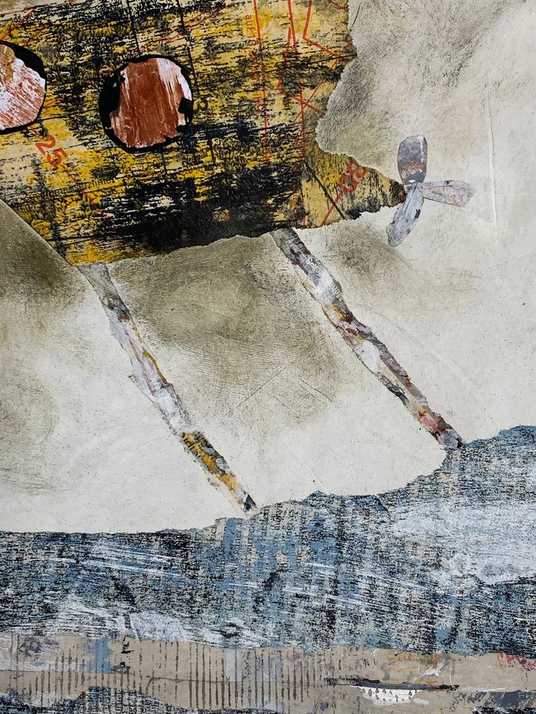 Original Abstract Boat Painting by Claudia Koenig - koenigsfigurine