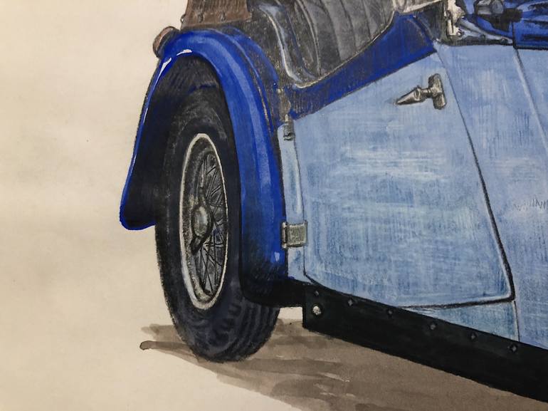 Original Figurative Automobile Painting by Theo Vaughan