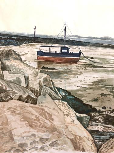 Original Documentary Boat Paintings by Theo Vaughan