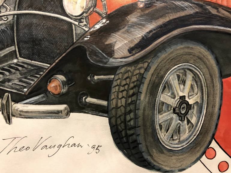 Original Automobile Painting by Theo Vaughan