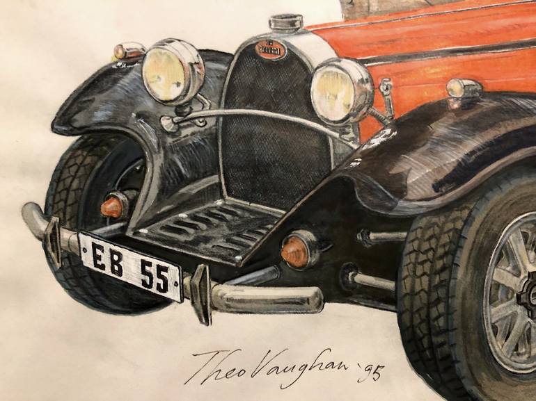 Original Figurative Automobile Painting by Theo Vaughan