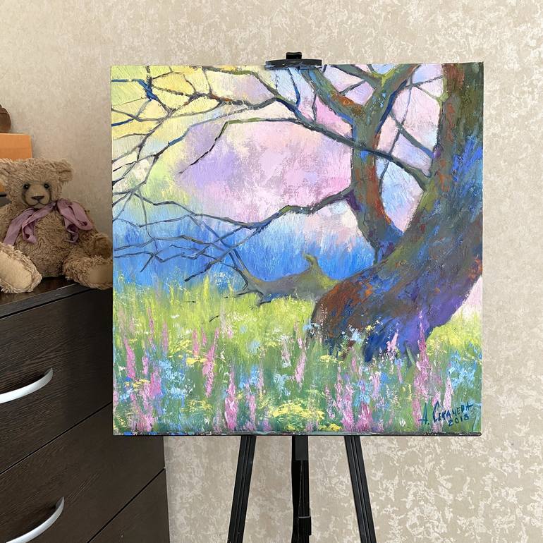 Original Impressionism Nature Painting by Anna Sekacheva