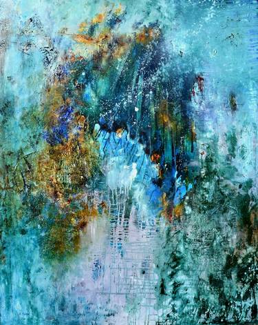 Original Abstract Expressionism Abstract Paintings by Elisabeth Mounic