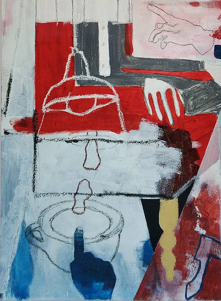 Original Abstract Expressionism Body Painting by Calvino -   