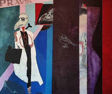 Original Conceptual Mortality Paintings by Calvino -   