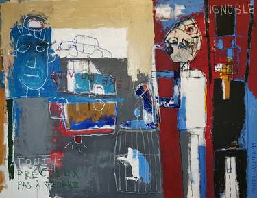 Original Conceptual Graffiti Paintings by Calvino -   