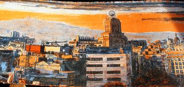 Plaza Cataluña lithograph - Limited Edition of 250 thumb
