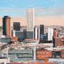I like the European cities. And Madrid is it. I like made paintings with the view from a bird-eye. I don't fly, are the building you up and enjoy this landscape