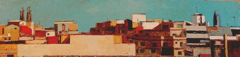 Original Architecture Painting by Sofia Buxo | Other Art on Wood | Architecture (2)