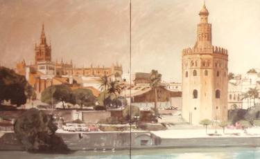 Original Fine Art Cities Paintings by Sofia Buxo
