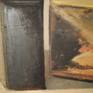 Still life with metal boxes or the same as if they were buildings of big city.