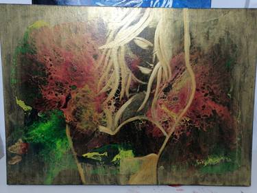 Original Abstract Expressionism Abstract Painting by Nilgun Sisman