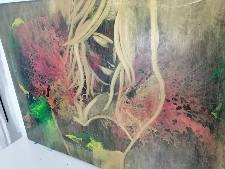 Original Abstract Expressionism Abstract Painting by Nilgun Sisman