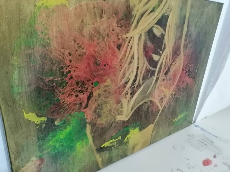Original Abstract Expressionism Abstract Painting by Nilgun Sisman