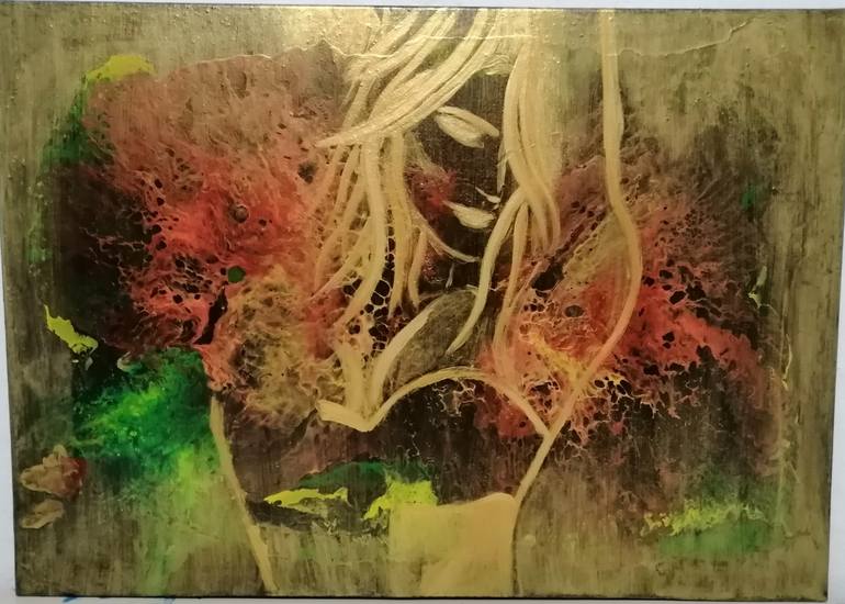 Original Abstract Expressionism Abstract Painting by Nilgun Sisman