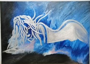 Original Abstract Expressionism Abstract Painting by Nilgun Sisman