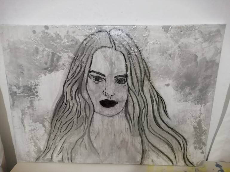 Original Abstract Women Painting by Nilgun Sisman