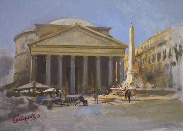 Print of Fine Art Cities Paintings by Bogdan Goloyad